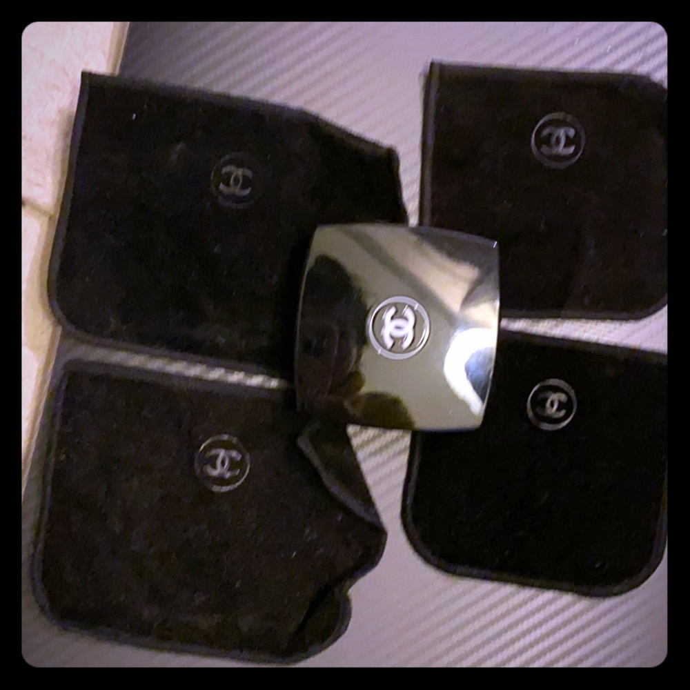 Chanel dust bags and used eyeshadow 😃